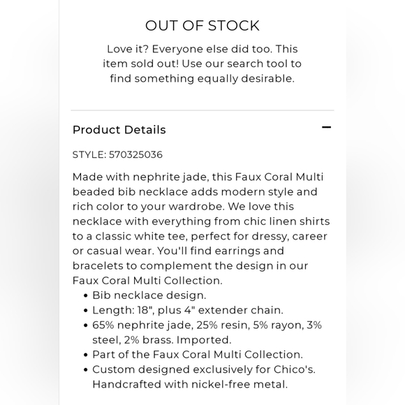 TREND 2026 Chico's Necklace Bohemian Pink Nephrite Faux Coral Multi Beaded - Picture 7 of 8